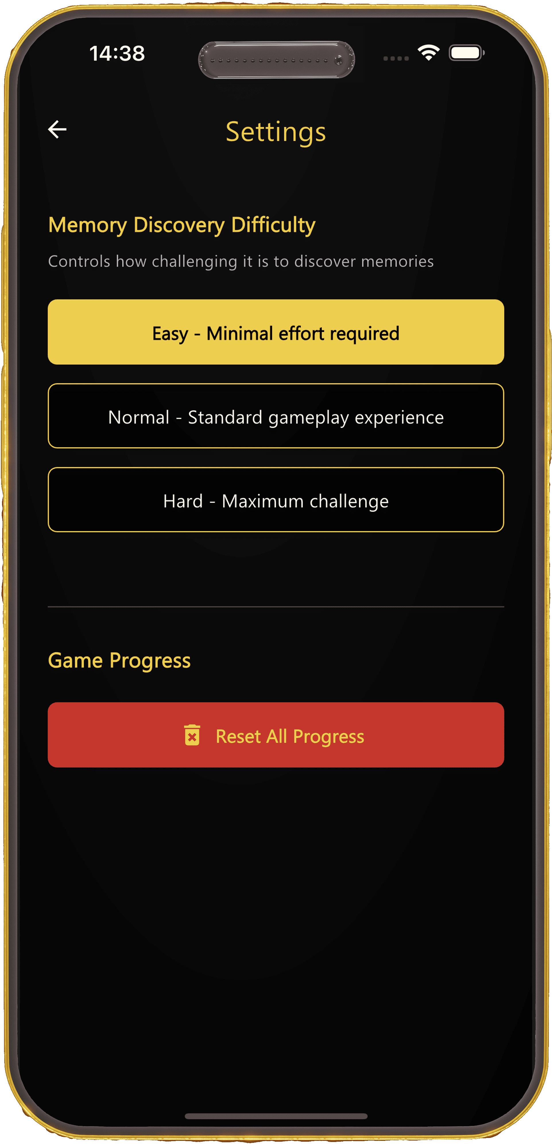 iPhone Screenshot - Dialogue